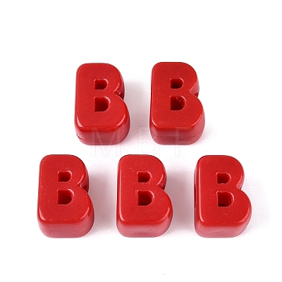 Opaque Acrylic European Beads OACR-M027-01B-05-1