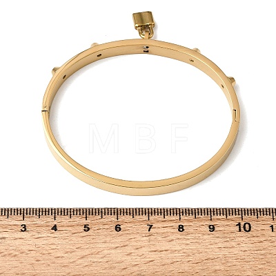 304 Stainless Steel Charm Bangles BJEW-H644-12G-1