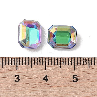 Glass Rhinestone Cabochons RGLA-L029-03A-SPLA-1