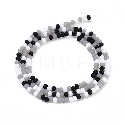 Faceted Glass Beads Strands GLAA-F106-B-F08-1