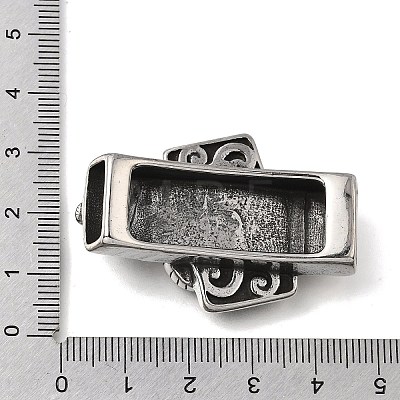 304 Stainless Steel Slide Charms STAS-F356-05AS-1