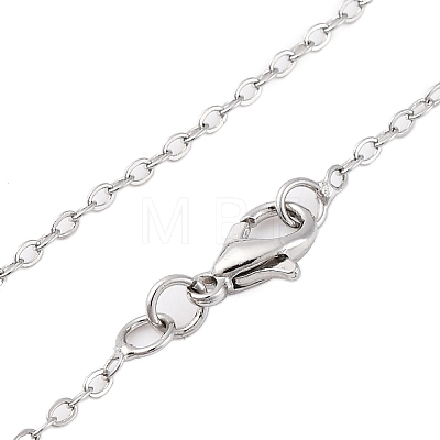 Brass Cable Chain Necklaces for Women NJEW-D302-58P-1