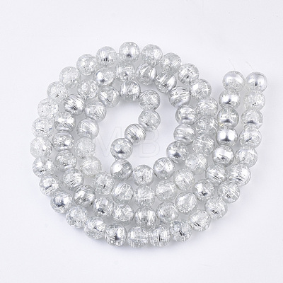 Drawbench Transparent Glass Beads Strands GLAD-S090-6mm-10-1
