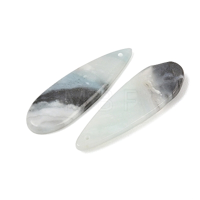 Natural Flower Amazonite Pendants G-K381-15C-1