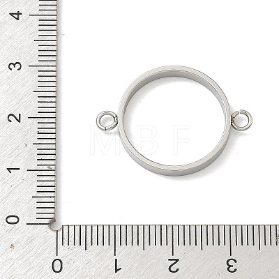 304 Stainless Steel Open Back Bezel Connector Charms STAS-B126-05D-P-1