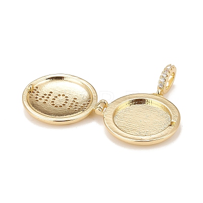 Mother's Day Brass Micro Pave Cubic Zirconia Locket Pendants LS-KK-A161-45G-1