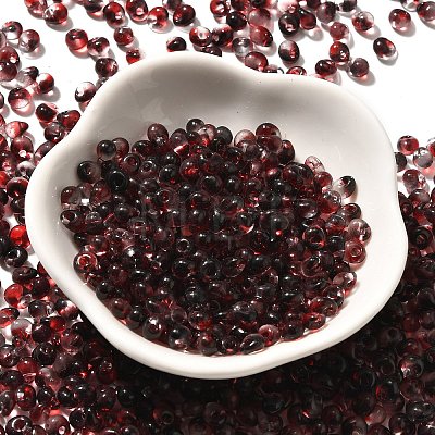 Transparent Baking Paint Glass Seed Beads SEED-P006-02B-05-1