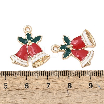 Christmas Alloy Enamel Pendants FIND-I067-02KCG-04B-1