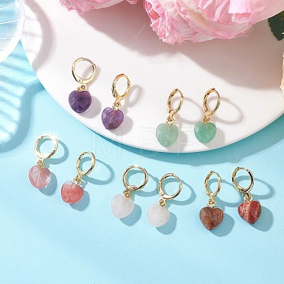 Brass Hoop Earrings EJEW-JE06907-1