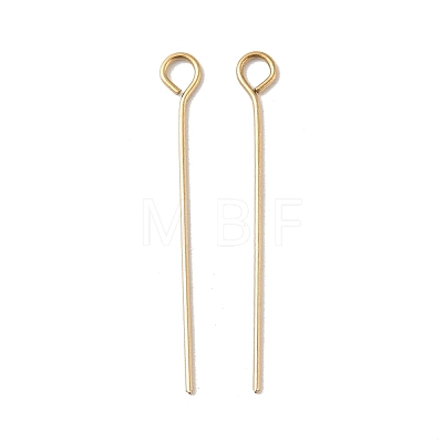 304 Stainless Steel Eye Pins STAS-K293-13G-0.6x26mm-1