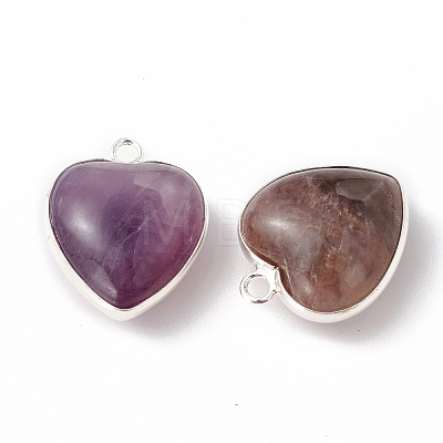 Natural Amethyst Pendants G-C005-01S-16-1