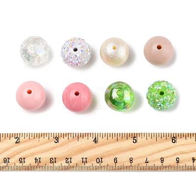 40Pcs 8 Styles Acrylic Beads OACR-FS0004-10-1