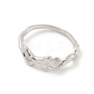 Brass Finger Ring Settings KK-G518-05P-1