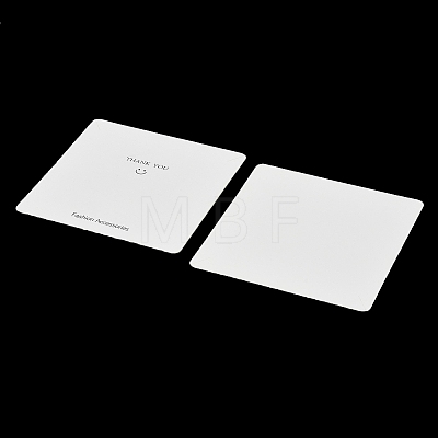 Smiling Face Paper Earrings Necklace Display Cards FIND-T072-01D-1