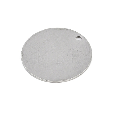 304 Stainless Steel Stamping Blank Tag Pendants STAS-M090-02P-1