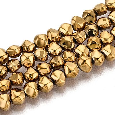 Electroplate Glass Beads Strands EGLA-N017-05A-B02-1