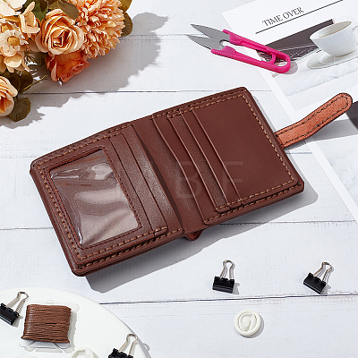 DIY Leather Men's Wallet Making Kits DIY-WH0349-228A-1