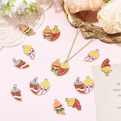 8Bags 2 Styles Alloy Enamel Pendants ENAM-FS0004-40-1