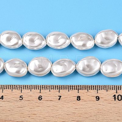 Transparent Spray Painted Glass Beads Strands GLAA-N001-35-1