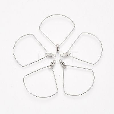 304 Stainless Steel Wire Pendants STAS-S103-11-1