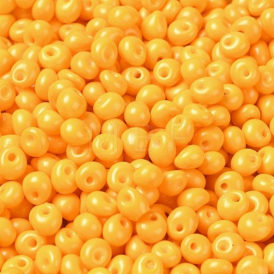 6/0 Opaque Baking Paint Glass Seed Beads SEED-M012-02A-21-1