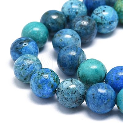 Natural Chrysocolla Beads Strands G-O201A-01D-1