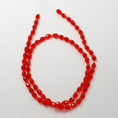 Glass Beads Strands GLAA-R024-11x8mm-14-1