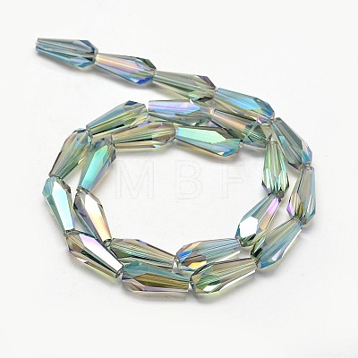 Full Rainbow Plated Faceted teardrop X-EGLA-J096-FR05-1