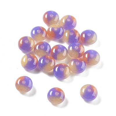 Two Tone Transparent Resin Beads RESI-S013-01A-1