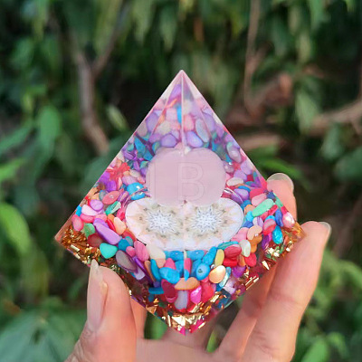 Orgonite Pyramid Resin Energy Generators PW-WG50D47-01-1