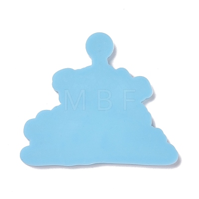 Castle with Ghost Pendant Silicone Molds DIY-F109-06-1