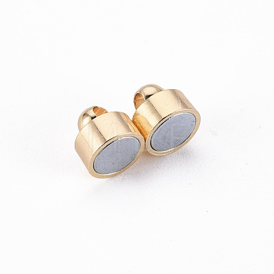 Brass Magnetic Clasps with Loops KK-Q765-007-NF-1