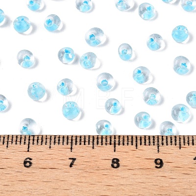 6/0 Inside Colours Transparent Glass Seed Beads X1-SEED-T007-07E-1