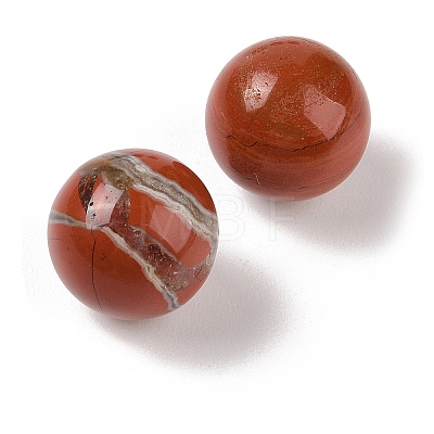 Natural Red Jasper No Hole Sphere Beads G-K353-04C-07-1