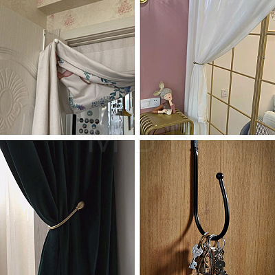 Zinc Alloy U Shape Hook Hangers Curtain SW-TAC0002-07A-1