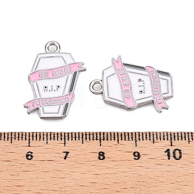 Halloween Theme Alloy Enamel Pendants ENAM-T020-08H-1