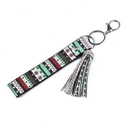 PU Leather Tassel Keychain KEYC-T006-01E-1