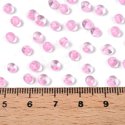 6/0 Inside Colours Transparent Glass Seed Beads X1-SEED-T007-07G-1