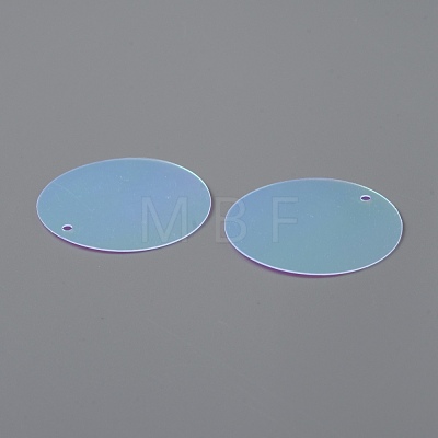 Iridescent PVC Paillette/Sequins Pendants PVC-WH0006-01E-1