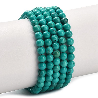 Natural Howlite Beads Strands G-Z149-A01-4mm-1
