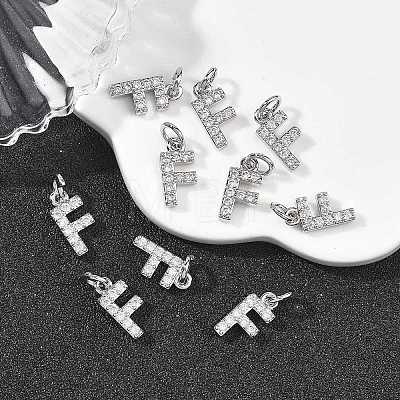 SHEGRACE Brass Micro Pave Clear Cubic Zirconia Pendants XGRQ29622-394P-F-1
