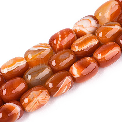 Natural Agate Beads Strands G-N356-02A-12-1