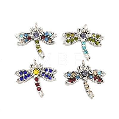 Alloy Rhinestone Pendants FIND-A049-06AS-1