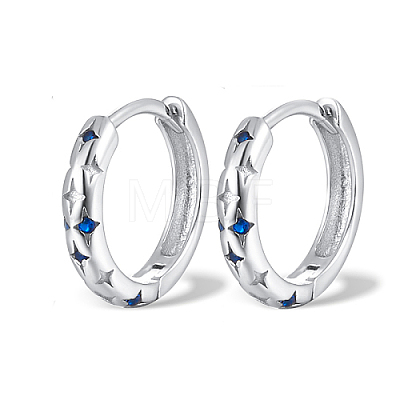 925 Sterling Silver Hoop Earrings WR7207-1-1