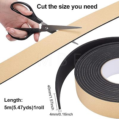 Strong Adhesion EVA Sponge Foam Rubber Tape TOOL-WH0129-27-05-1