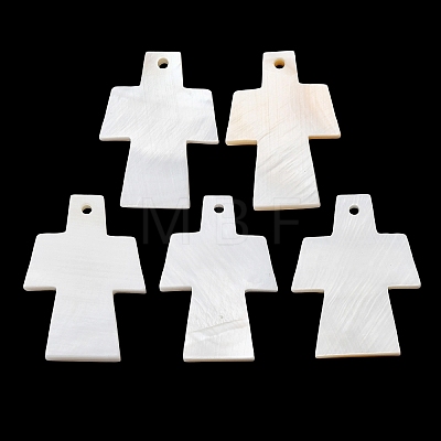Natural Freshwater Shell Pendants SHEL-K006-73-1