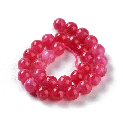 Dyed Natural Malaysia Jade Beads Strands G-G021-02A-08-1