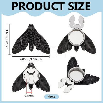 4Pcs Alloy Cufflinks FIND-PH0038-35EB-1