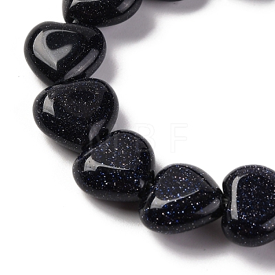 Synthetic Blue Goldstone Beads Strands G-I372-A12-01-1