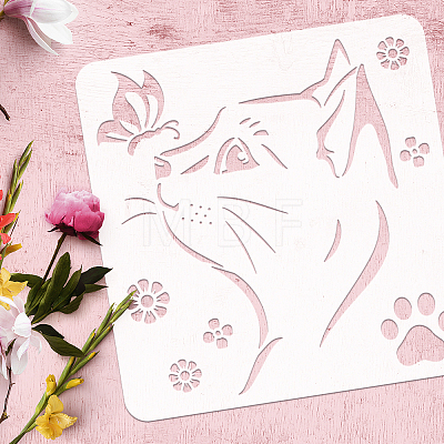 PET Hollow Out Drawing Painting Stencils DIY-WH0391-0291-1